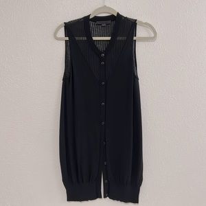 Alexander wang vest fine gauge knit high low Small